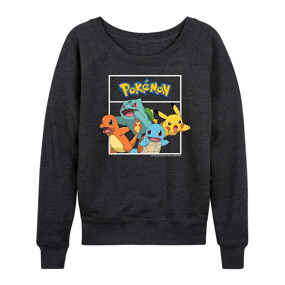 

Женская легкая толстовка из френч-терри с изображением покемонов Pokemon Team Pokemon Licensed Character, цвет Heather Charcoal