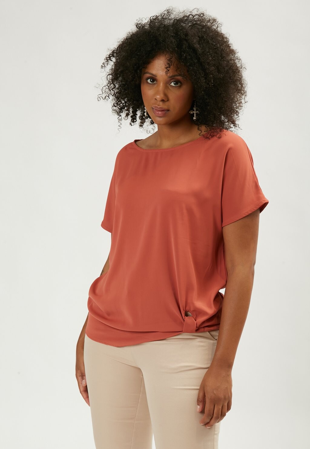 

Блуза KNOP HEM Maison Form'elle, цвет Cognac