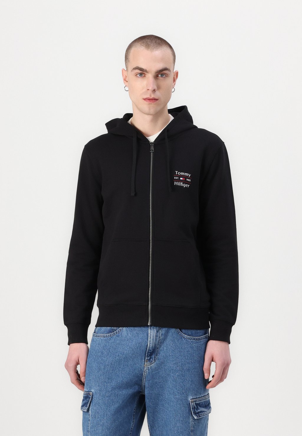

Толстовка на молнии STACK HOODY Tommy Hilfiger, черный