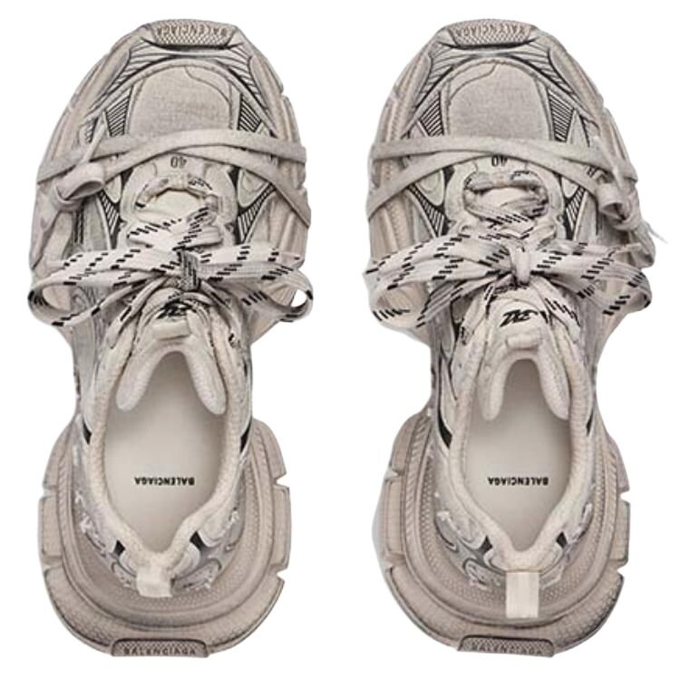 Кроссовки женские Balenciaga 3XL Chunky Sneakers, бежевый — фото 4