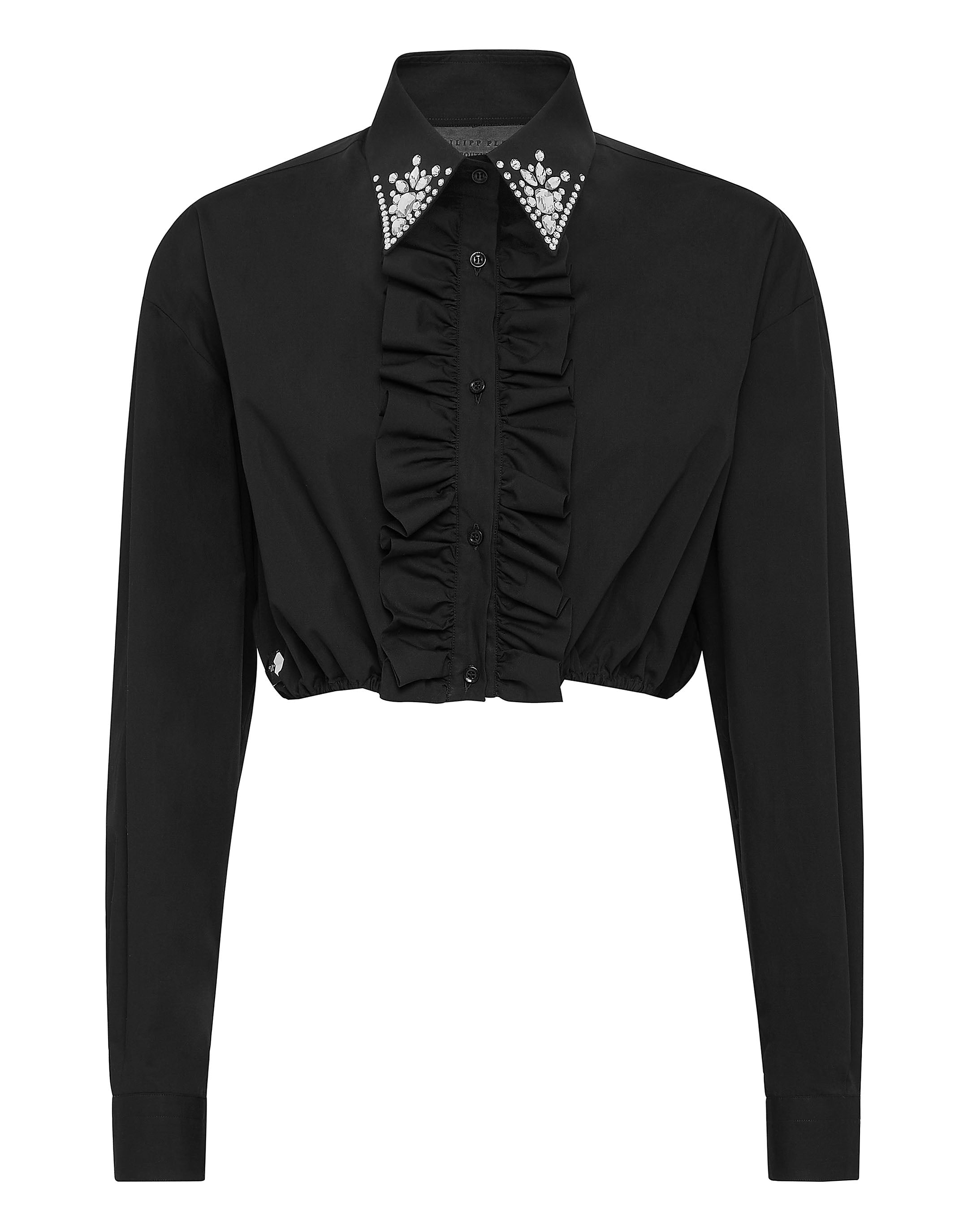 

Укороченная рубашка Popeline LS PHILIPP PLEIN, черный