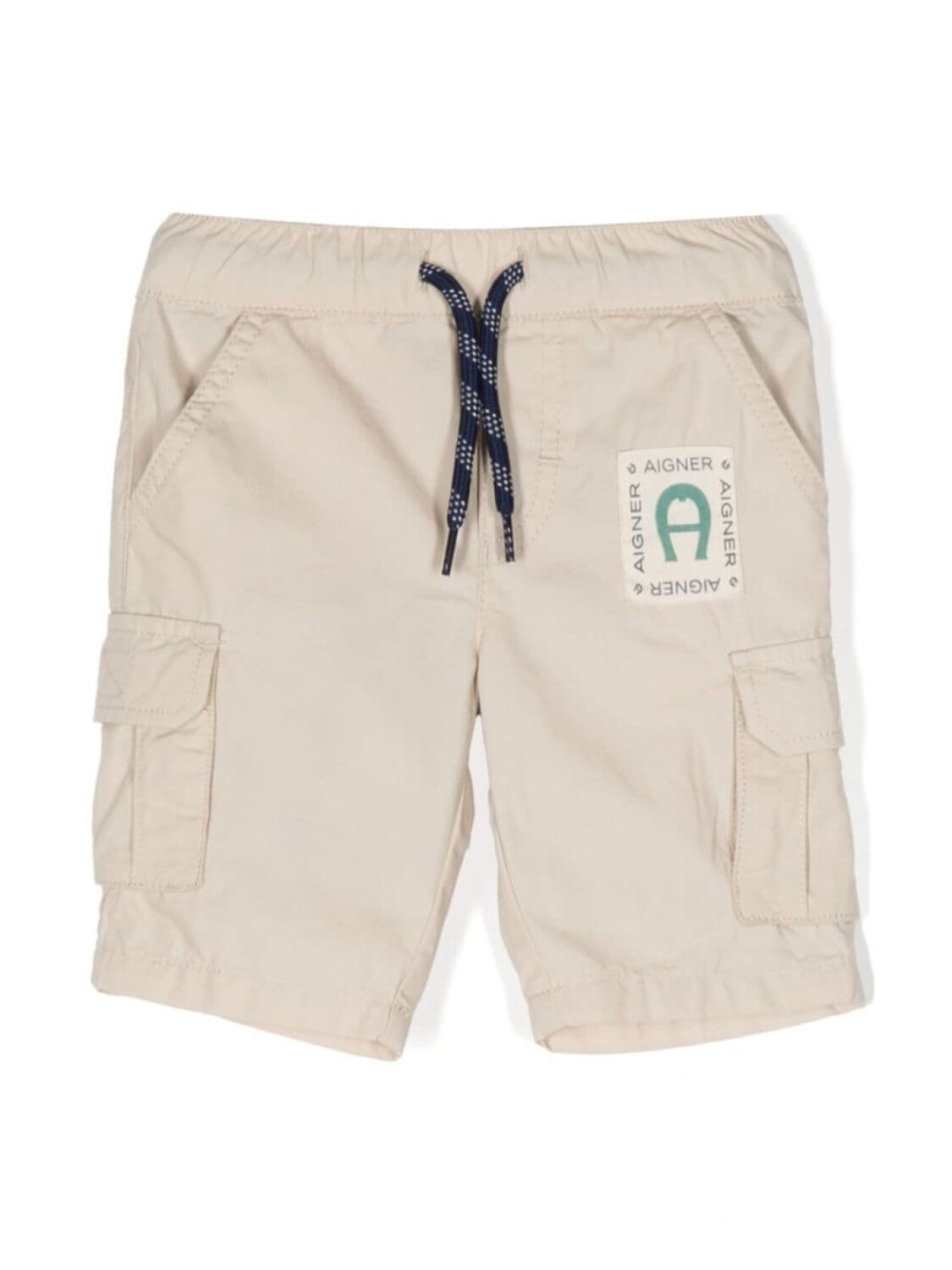 

Aigner Kids шорты-бермуды с нашивкой-логотипом, серый