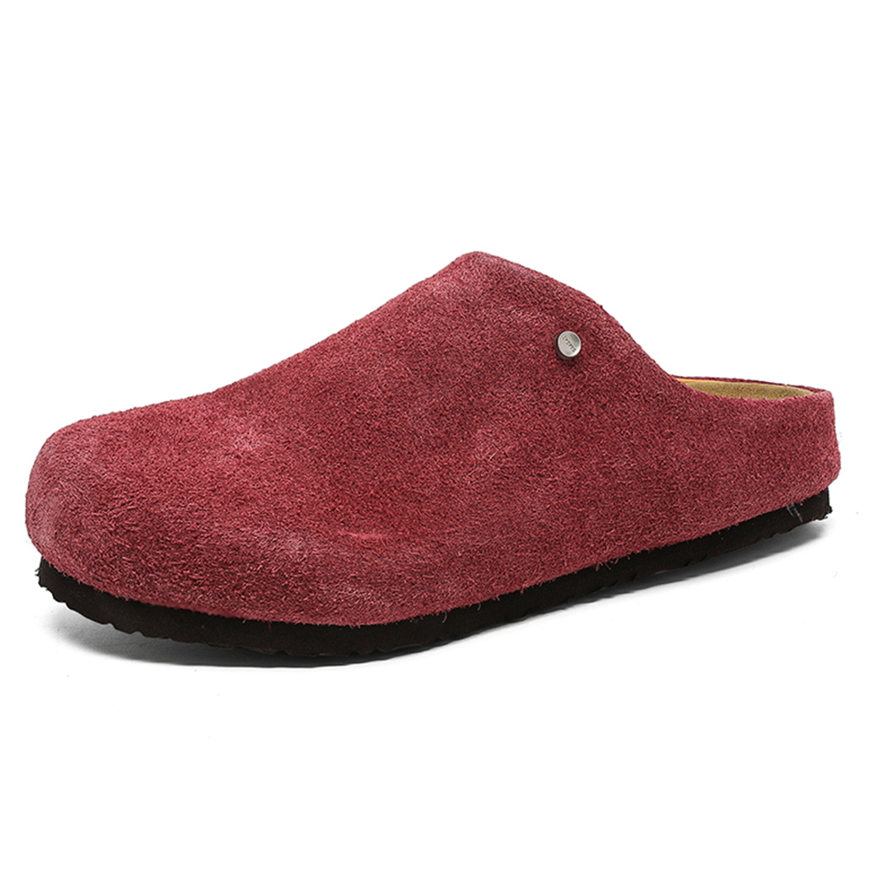 

Lanza Унисекс стеганые противоскользящие домашние тапочки с закрытым носком - длинный флис красный, цвет Long Fleece Red