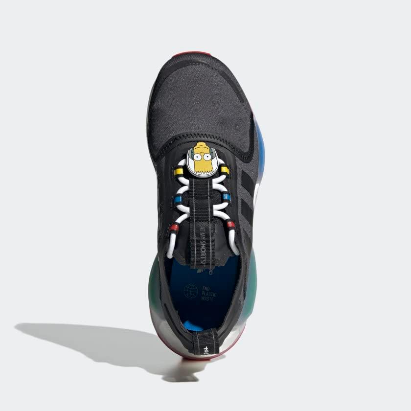 Детские кроссовки для бега adidas NMDV3, белый/черный/серый — фото 3