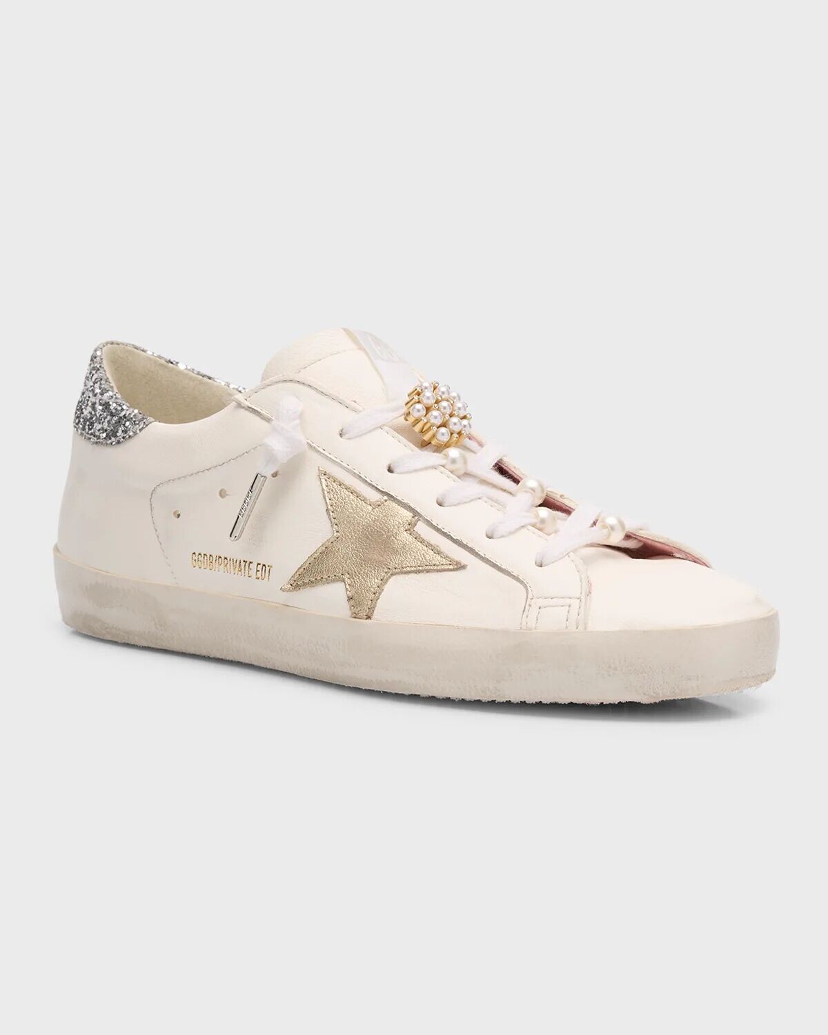 Кроссовки Superstar Pearly Glitter Golden Goose, цвет White Silver Platinum — фото 4