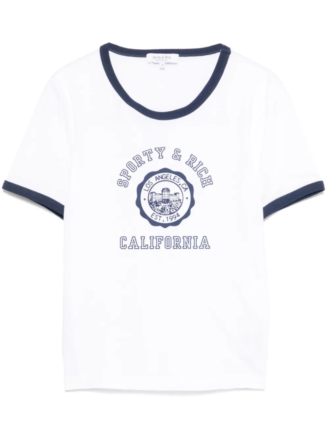 

Футболка с эмблемой Калифорнии Sporty & Rich, белый