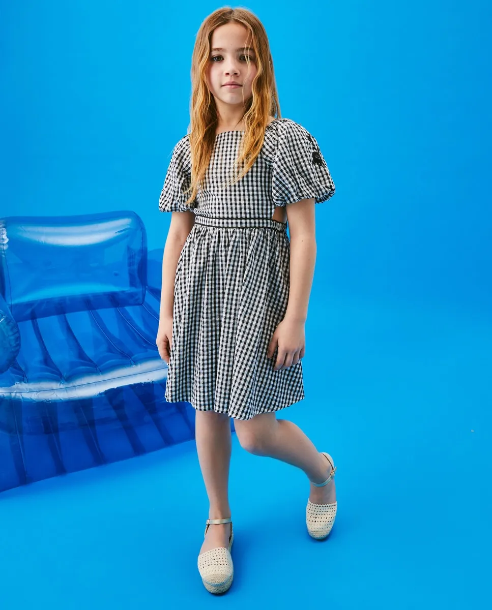

Платье с коротким рукавом и вырезом для девочки Kids El Corte Inglés, чёрный
