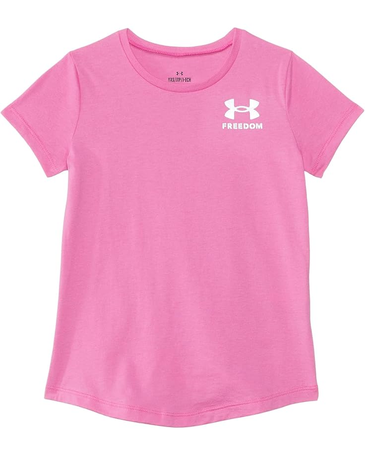 

Толстовка Under Armour Kids Freedom Flag T-Shirt, цвет Rebel Pink/Halo Gray