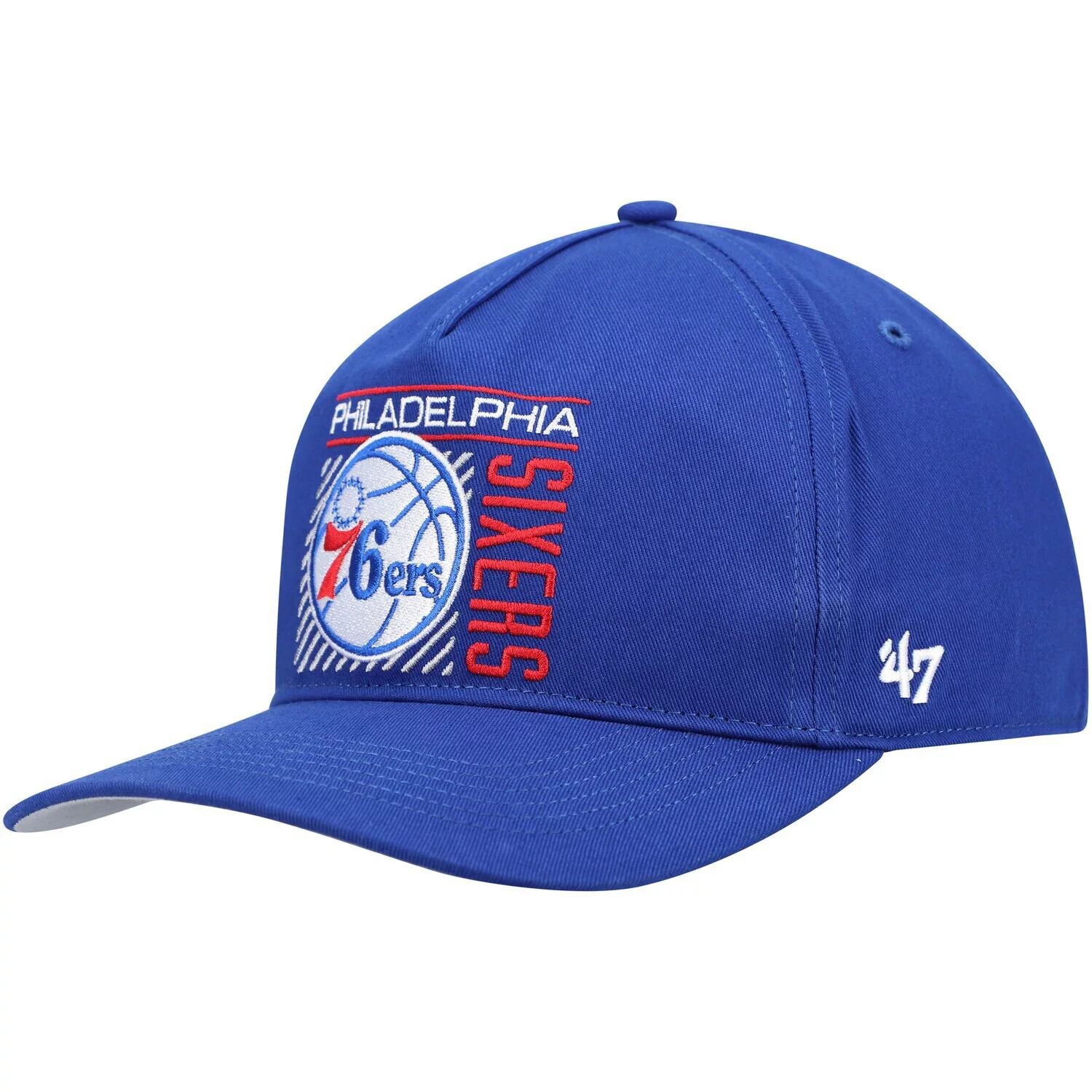 

Мужская бейсболка Royal Philadelphia 76ers '47 Reflex Hitch Snapback