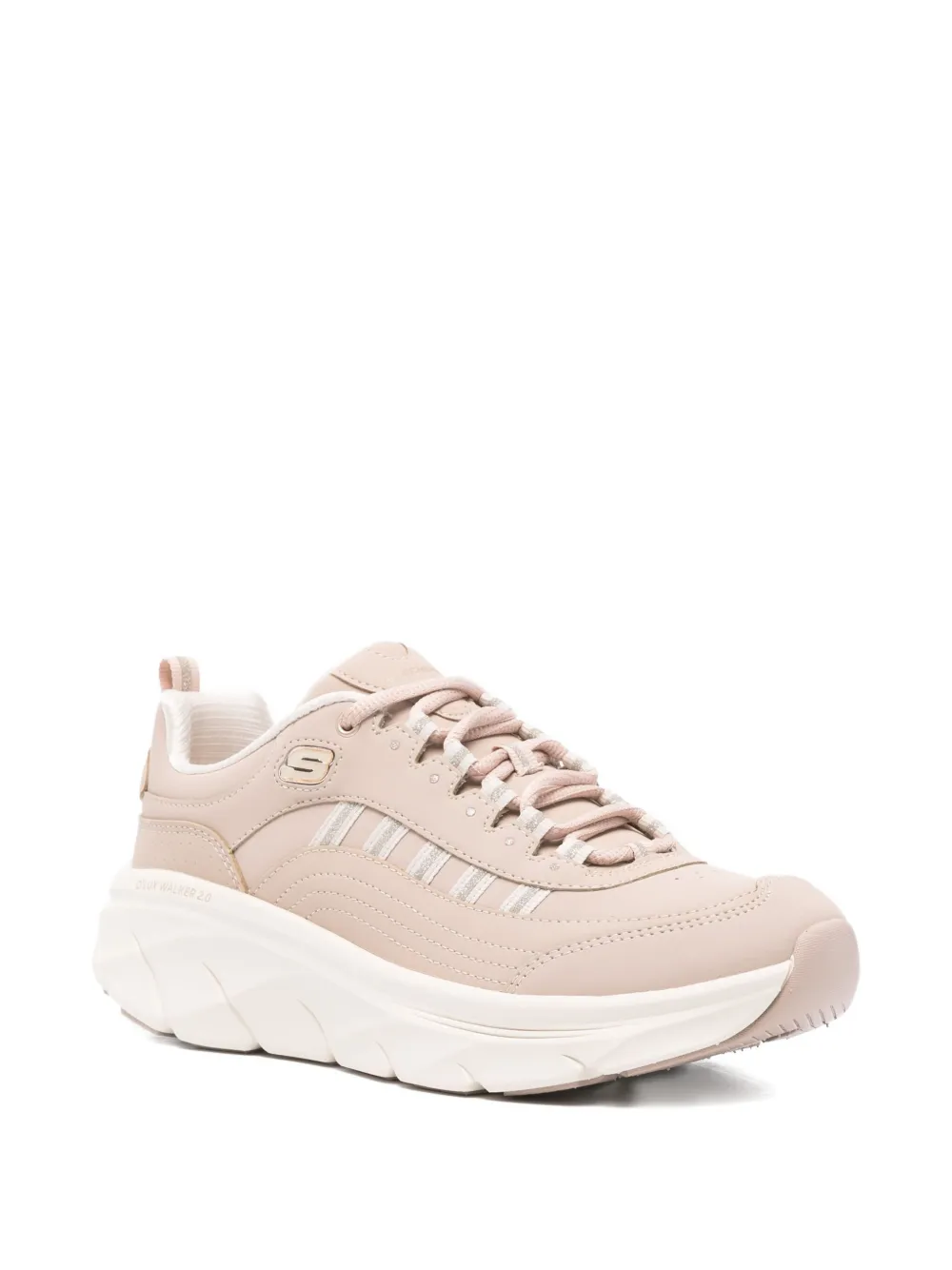Кроссовки с полосатыми деталями Skechers, розовый — фото 2