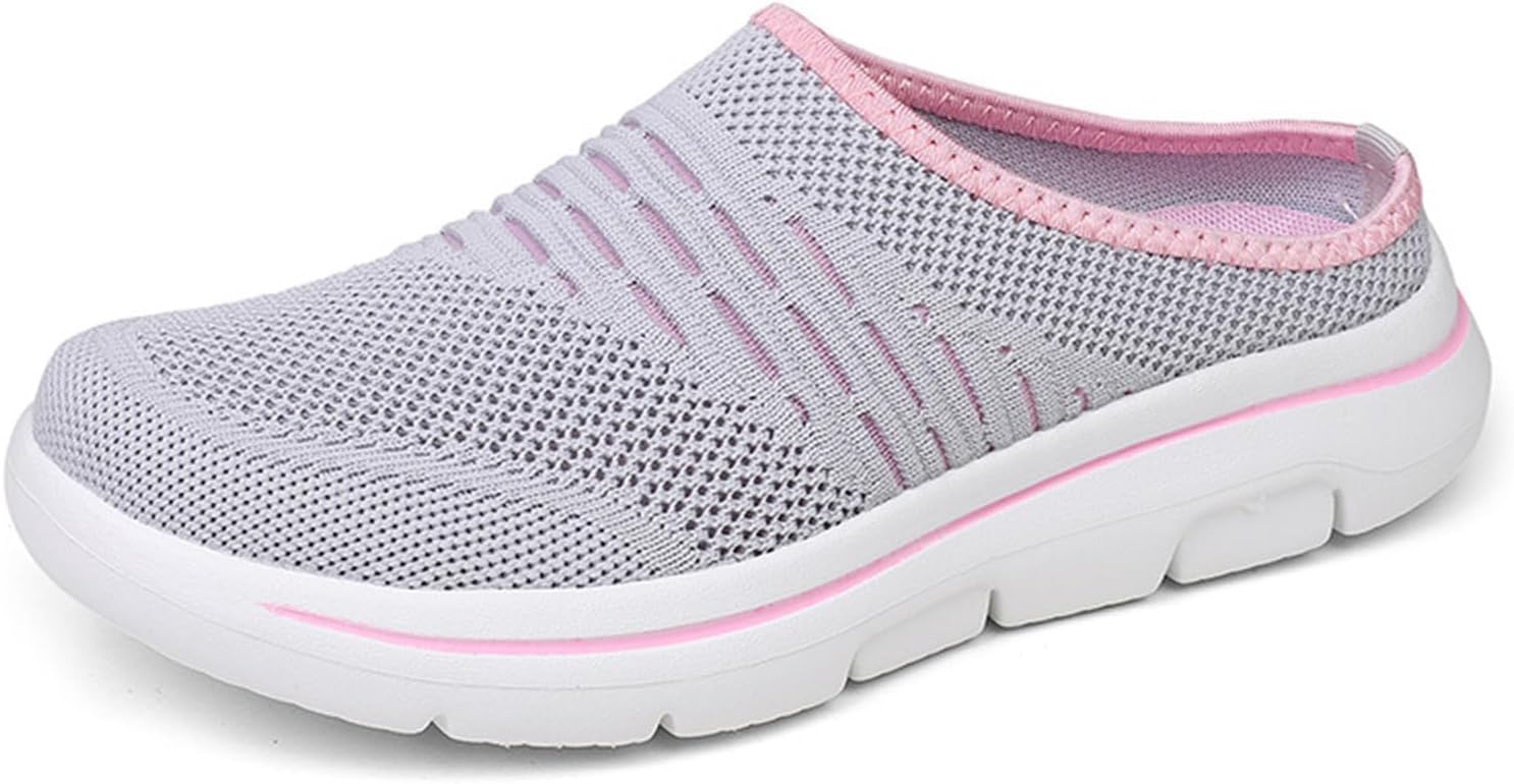 

Сабо для женщин Мужчины Поскользиваются на платформе Пешие Мулы Горки с закрытыми ногами без спины Легкая сетчатая Дышащий садовый засор Комфортные домашние домашние тапочки для дома Wabkderpu, серый