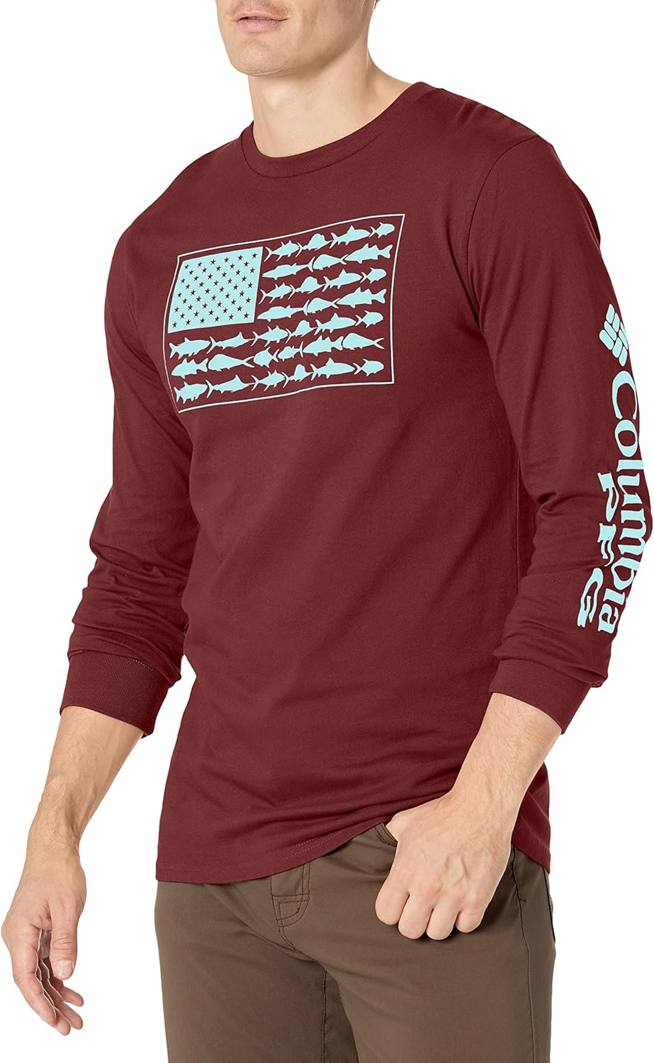 

Мужская футболка Columbia с длинным рукавом для активного отдыха, рыбалки, кемпинга, пешего туризма, Rich Wine With Gulfstream, Красный, Мужская футболка Columbia с длинным рукавом для активного отдыха, рыбалки, кемпинга, пешего туризма, Rich Wine With Gu