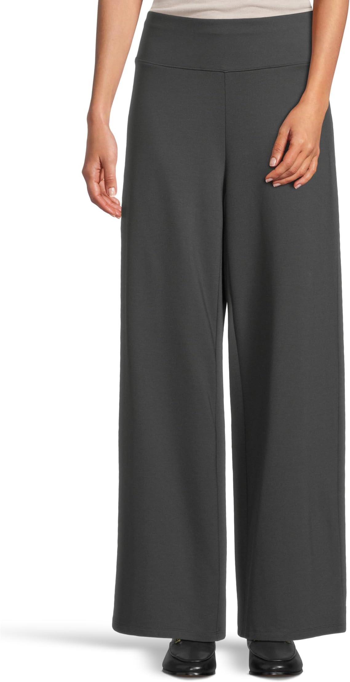 

Брюки Eileen Fisher High-Waisted Full Length Pants, цвет Graphite