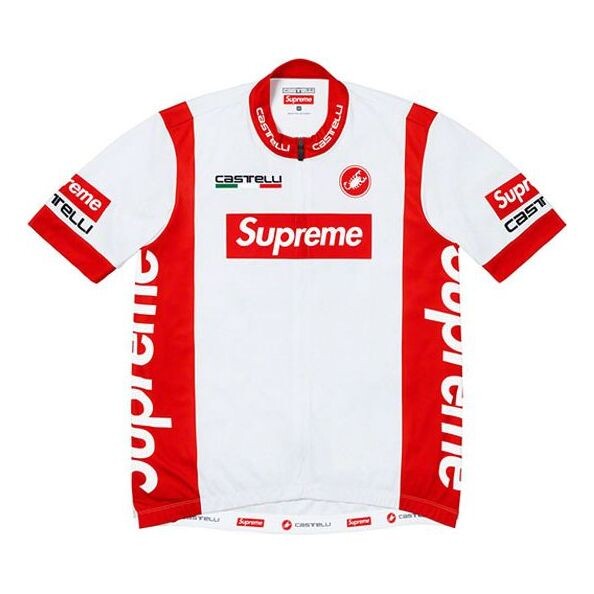 

Футболка ss19 x castelli cycling jersey crossover bike short sleeve red Supreme, красный