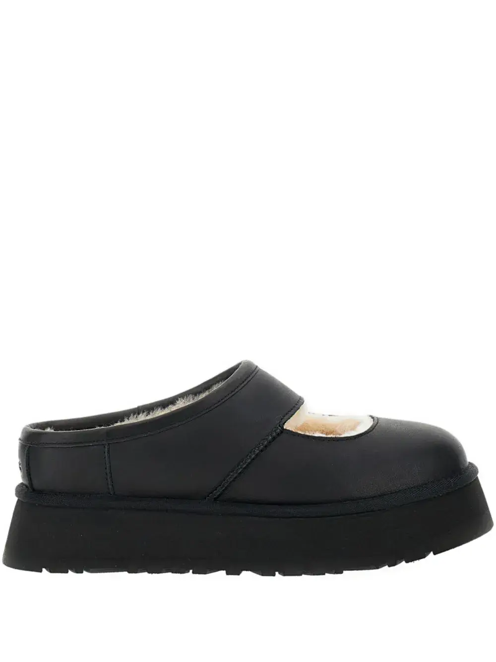 Кожаные мюли Bea на платформе UGG, черный