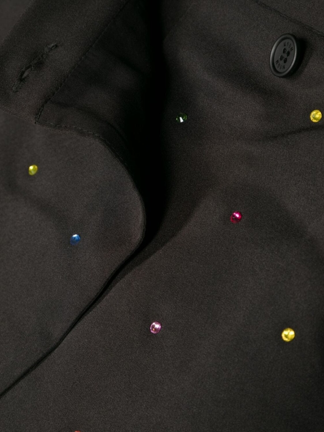 MSGM Kids короткая юбка асимметричного кроя, черный — фото 3
