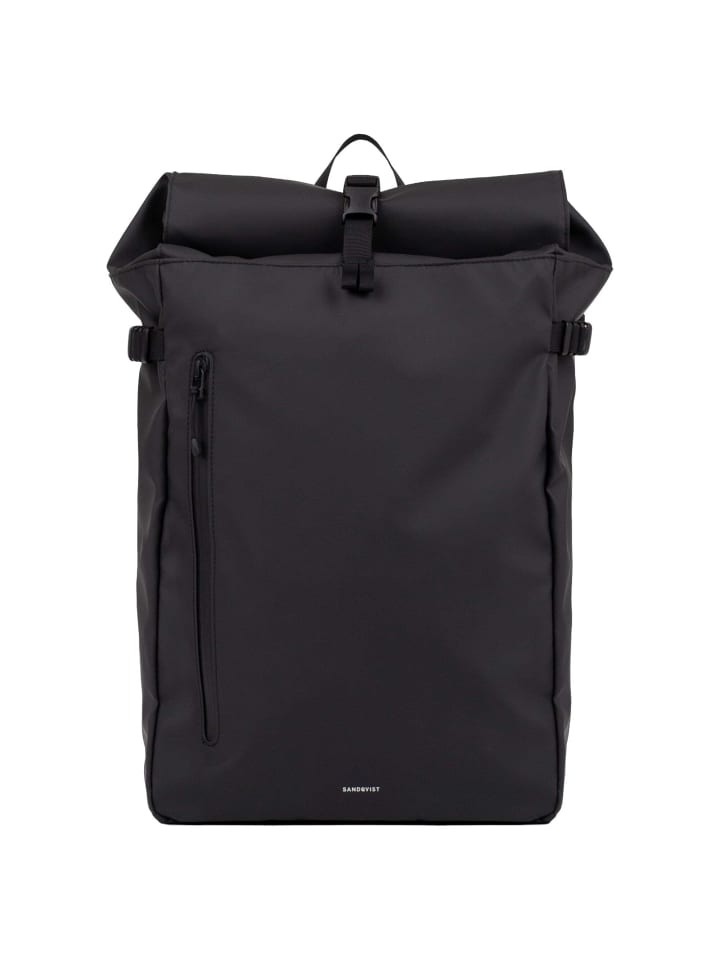 

SANDQVIST Рюкзак Stream Slim Rolltop 16" 65 см (черный) в черном цвете