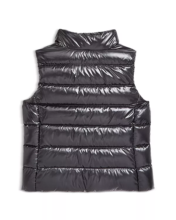 Пуховый жилет из фанеры для девочек - для маленькой девочки Moncler, черный — фото 2