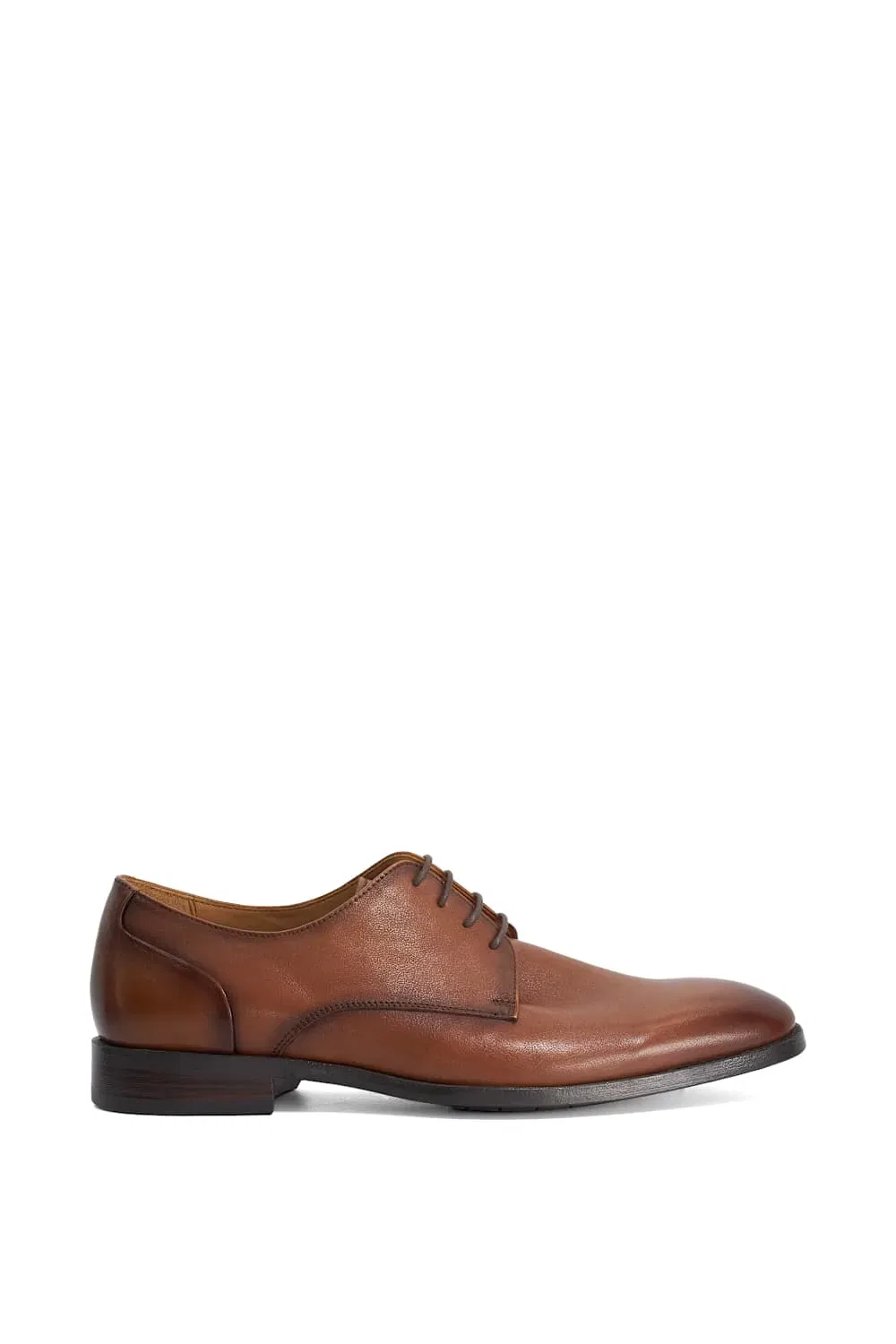 Дерби кожаные Sole широкой полноты Dune London, коричневый