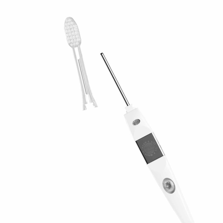 Оригинальный набор - Ионная зубная щетка IONICKISS Original Soft 1 шт. + 2 шт. Мягкие белые головки Inna marka — фото 3