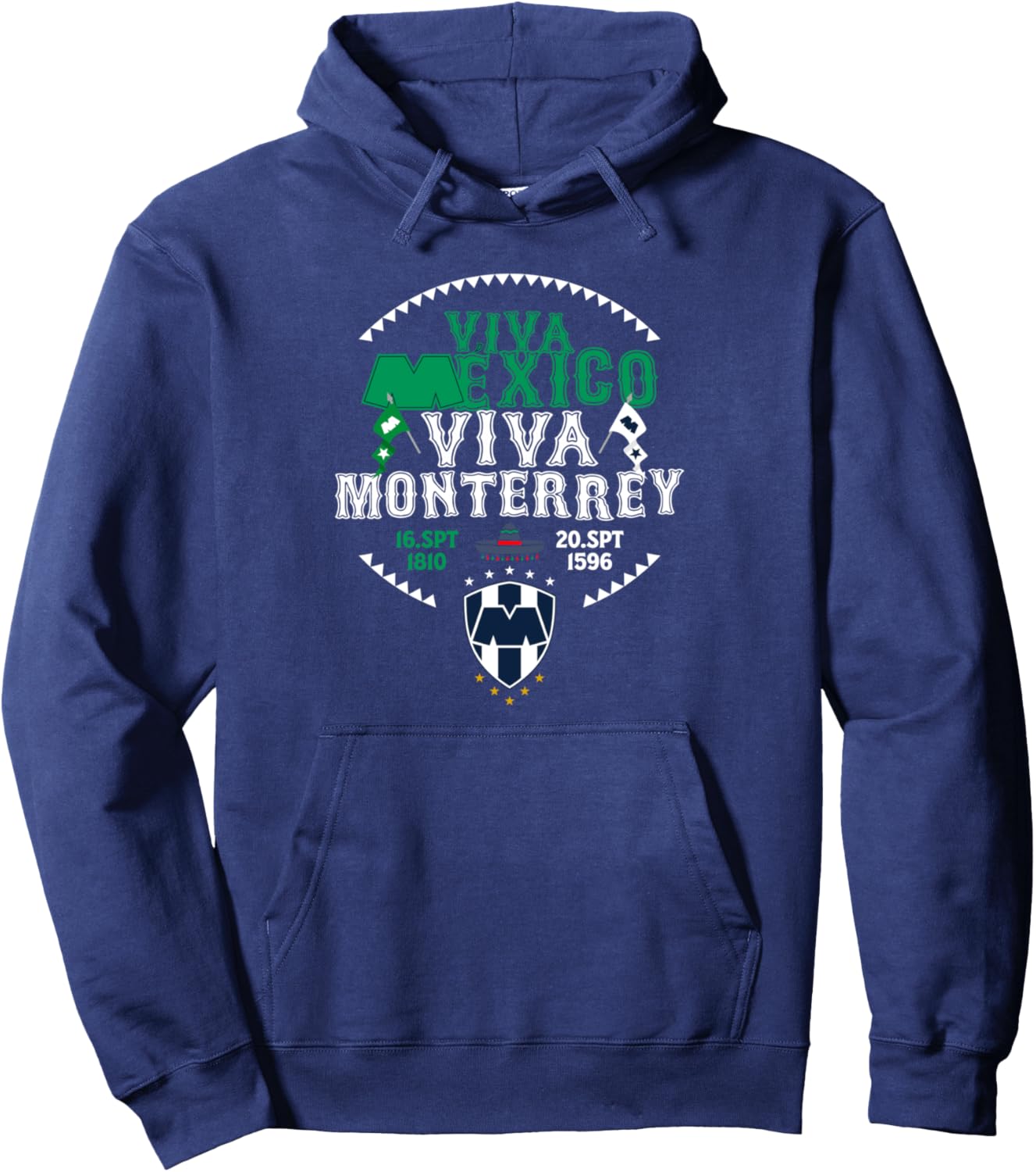 

Rayados - толстовка с капюшоном ко Дню независимости Мексики, темно-синий