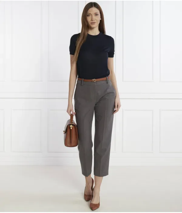 Шерстяной свитер Falyssiasi regular fit Boss, темно-синий — фото 2