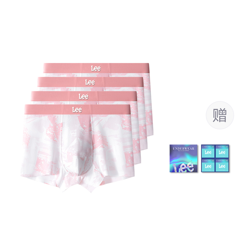 

Подарочный набор мужского белья 4 шт Lee, Begonia красный+Begonia красный+Begonia красный+Begonia красный