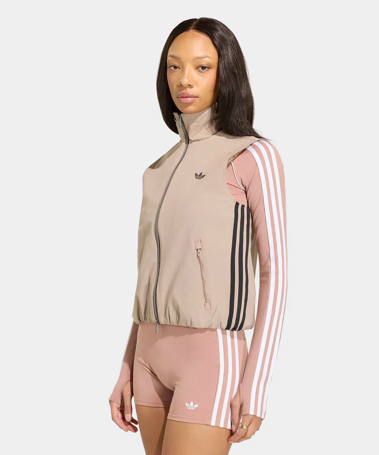 Бест adidas ADILENIUM 5.0 SLEEVELESS TRACK TOP, коричневый — фото 4