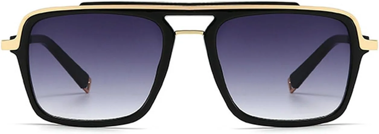 

Laureles Модные женские солнцезащитные очки с двойной перемычкой, квадратной формы, ретро, ​​для отдыха на природе, вечеринок и пляжа, мужские солнцезащитные очки, C3