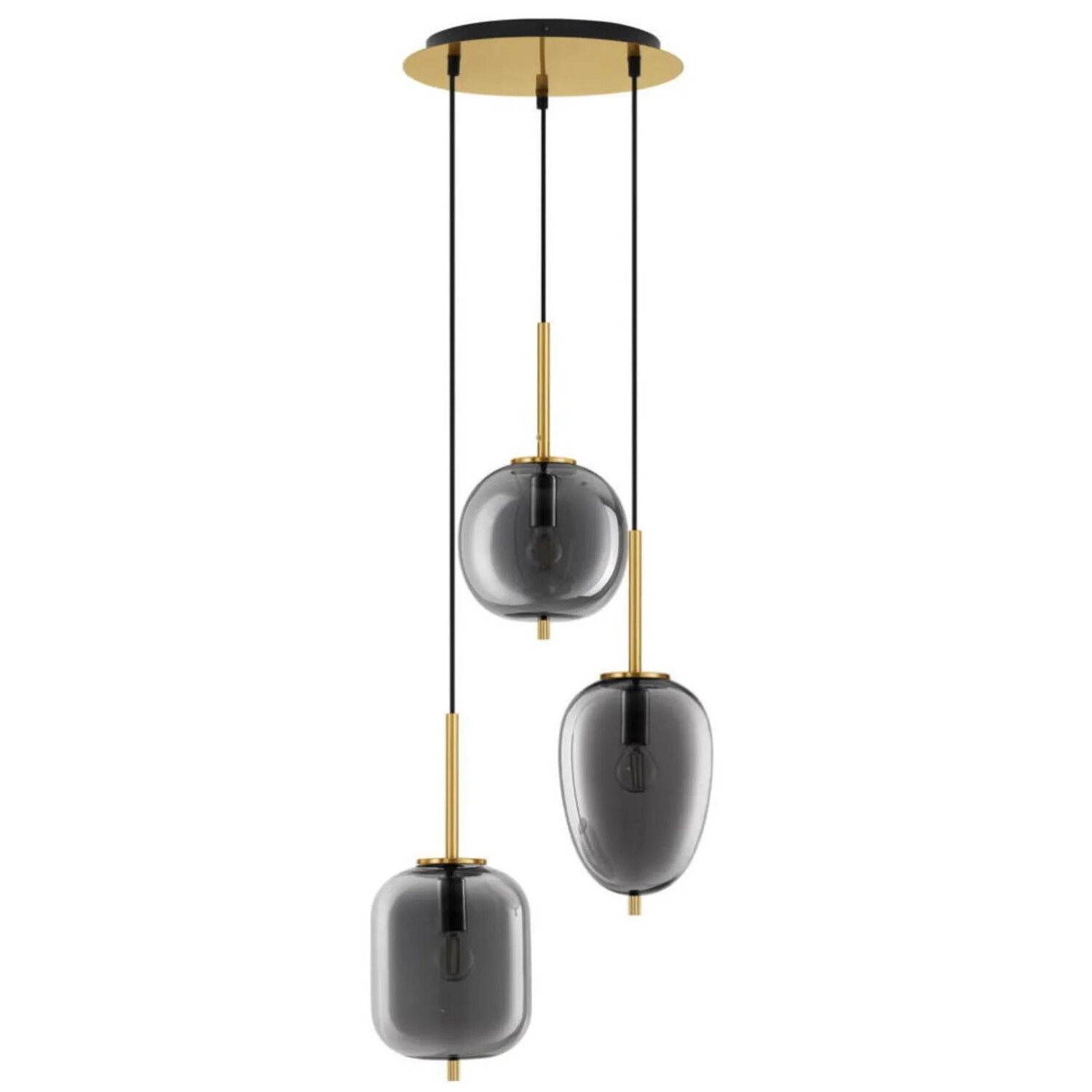 

Подвесная лампа click-licht, 23x23x120 см, черный/золотой
