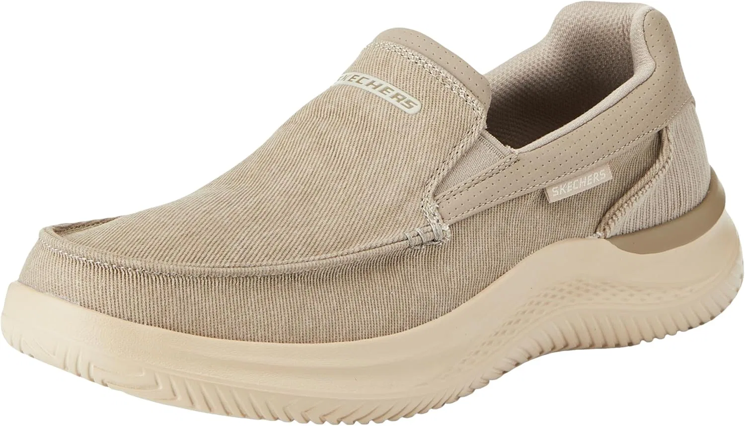 Мужские слипоны Skechers Hasting Fielden, Taupe Canvas