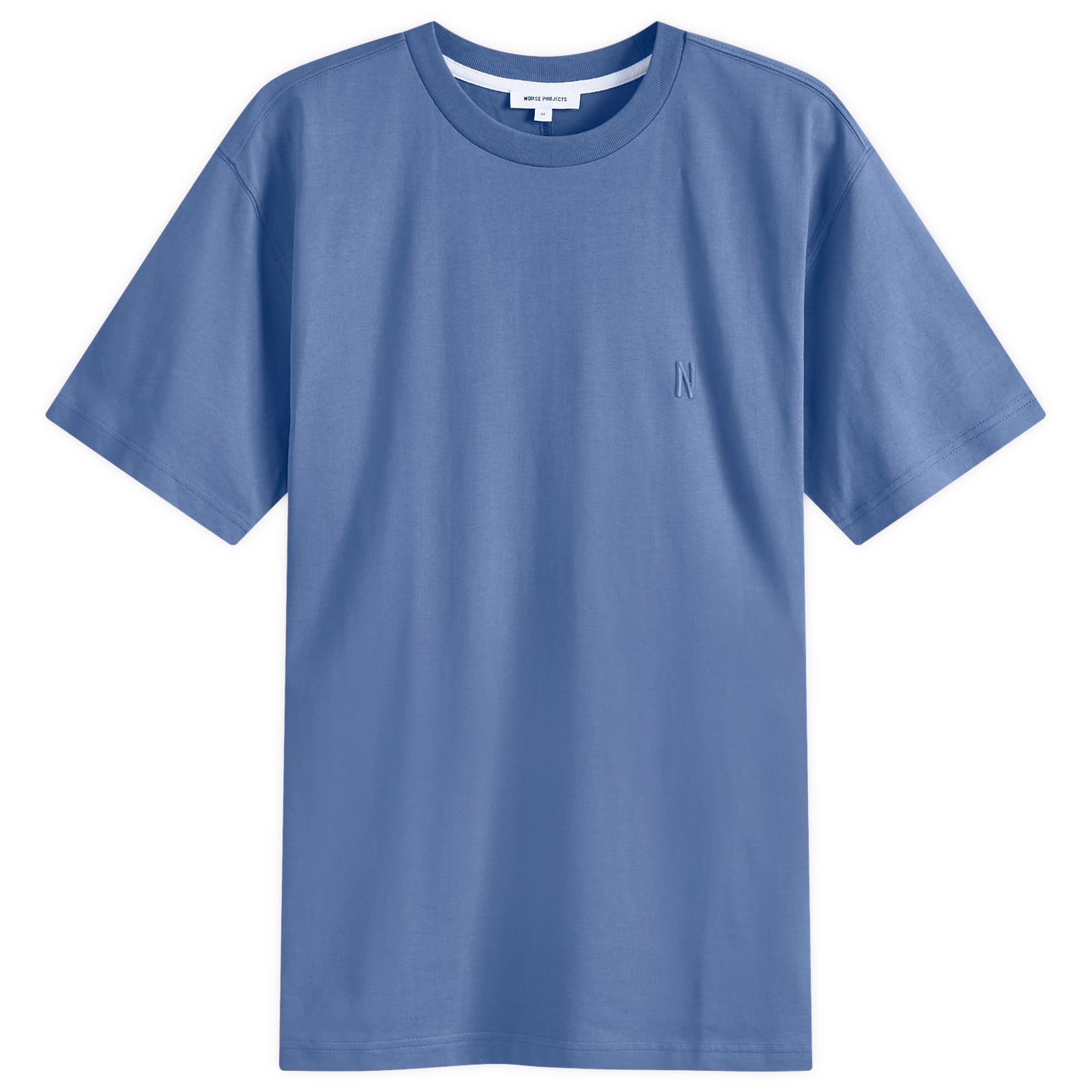 

Футболка Norse Projects Johannes Organic N Logo T-Shirt, цвет Calcite Blue