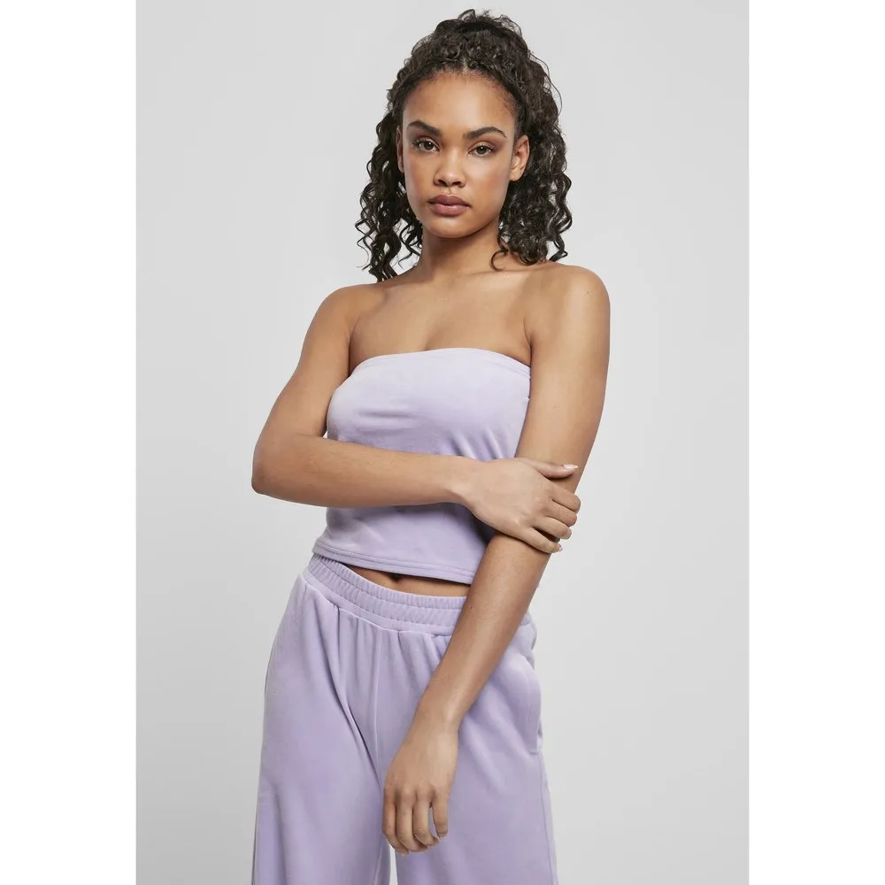 

Футболка без рукавов Urban Classics Velvet Tube Big, фиолетовый