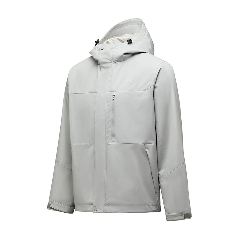 

ANTA Дышащее быстросохнущее пальто с капюшоном для женщин на весну и осень, Light Gray