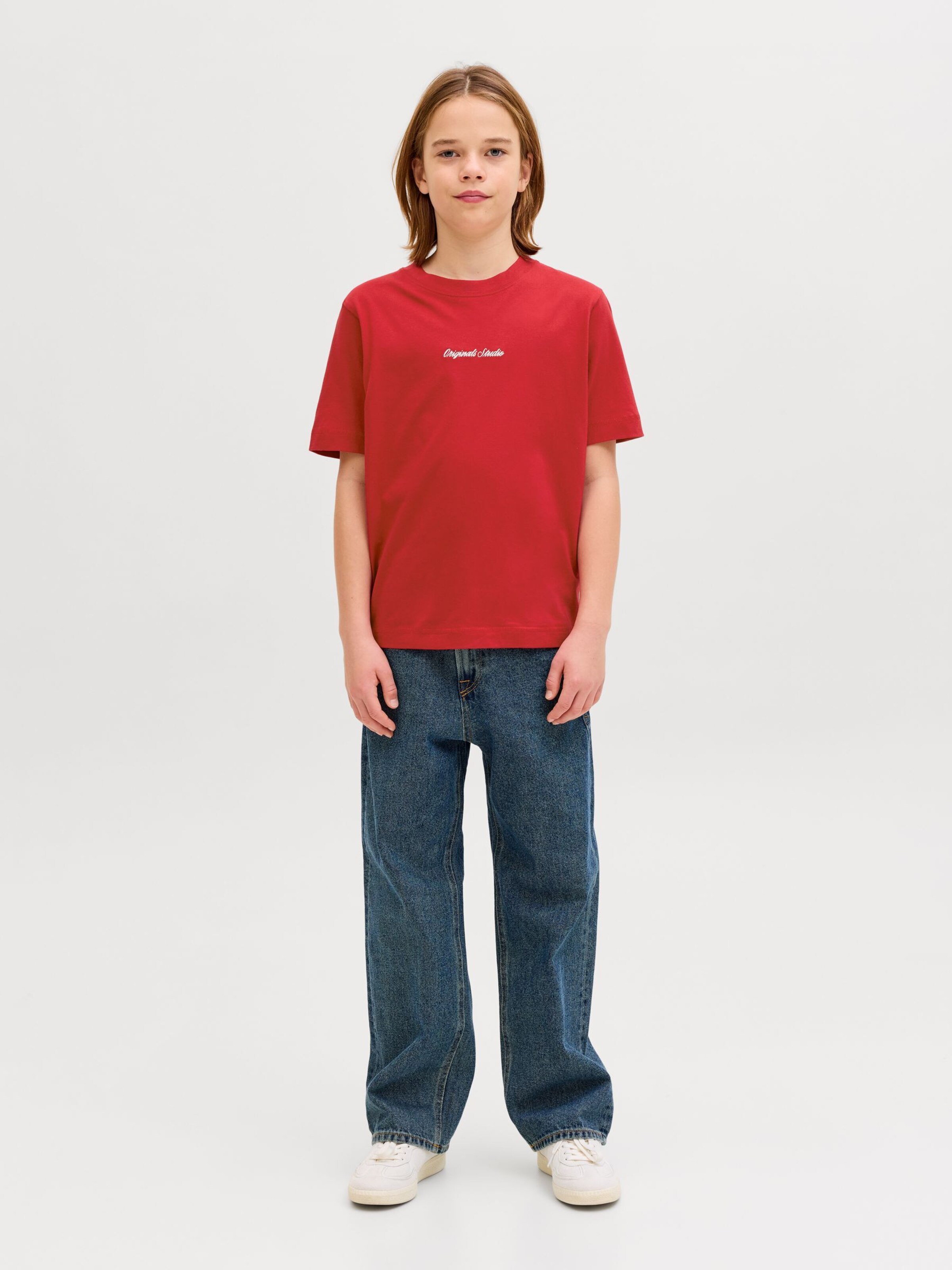 Jack & Jones Junior Футболка в красном цвете — фото 4