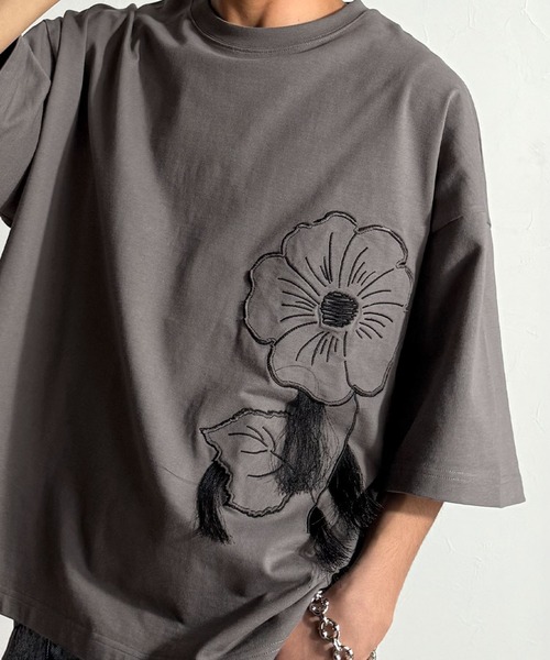 

Футболка с аппликацией в виде цветочного узора Classical Origin