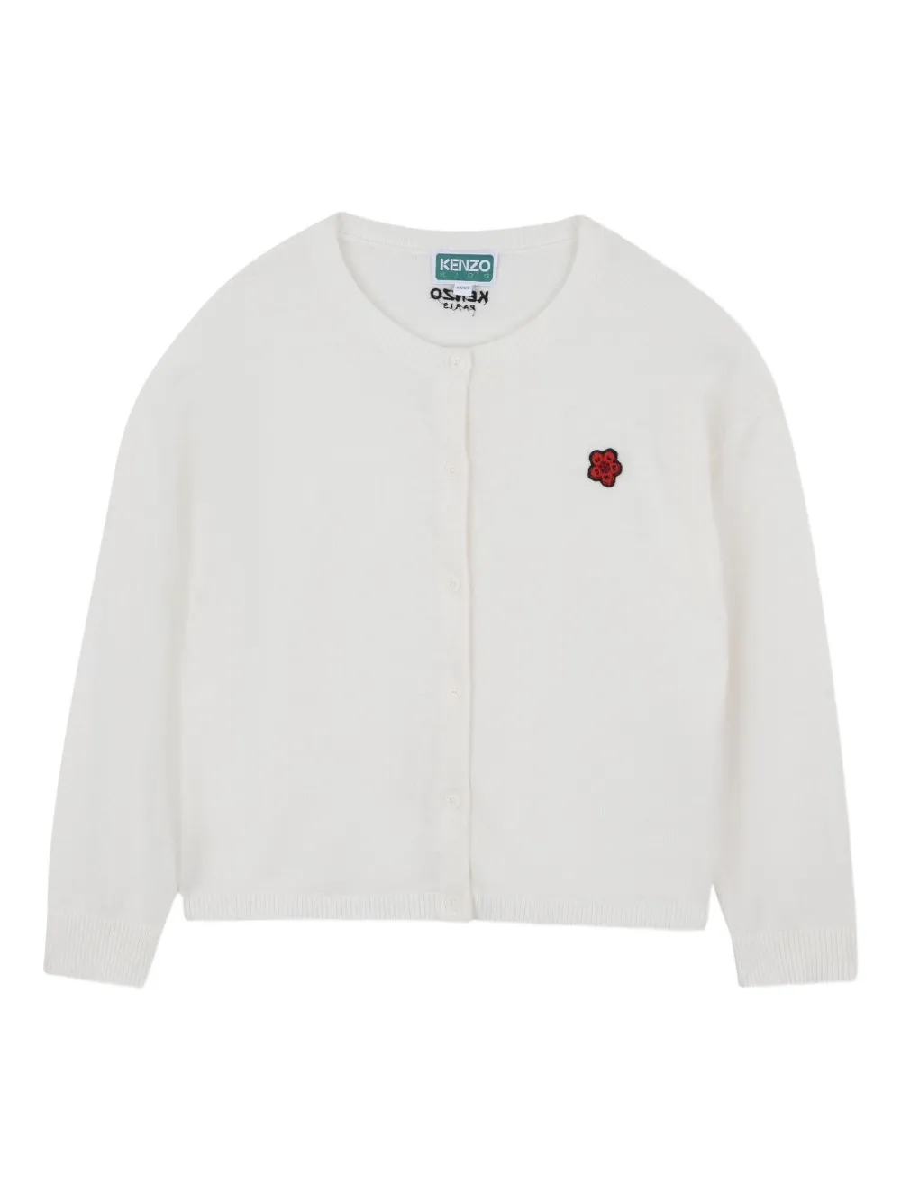 

Кардиган Boke Flower Kenzo Kids, белый