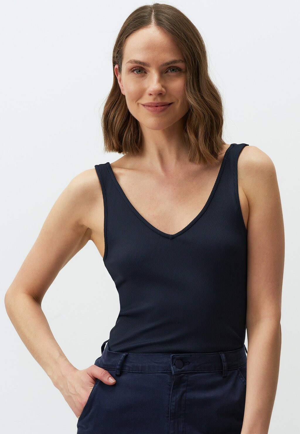 

Топ Sleeveless Jimmy Key, темно-синий