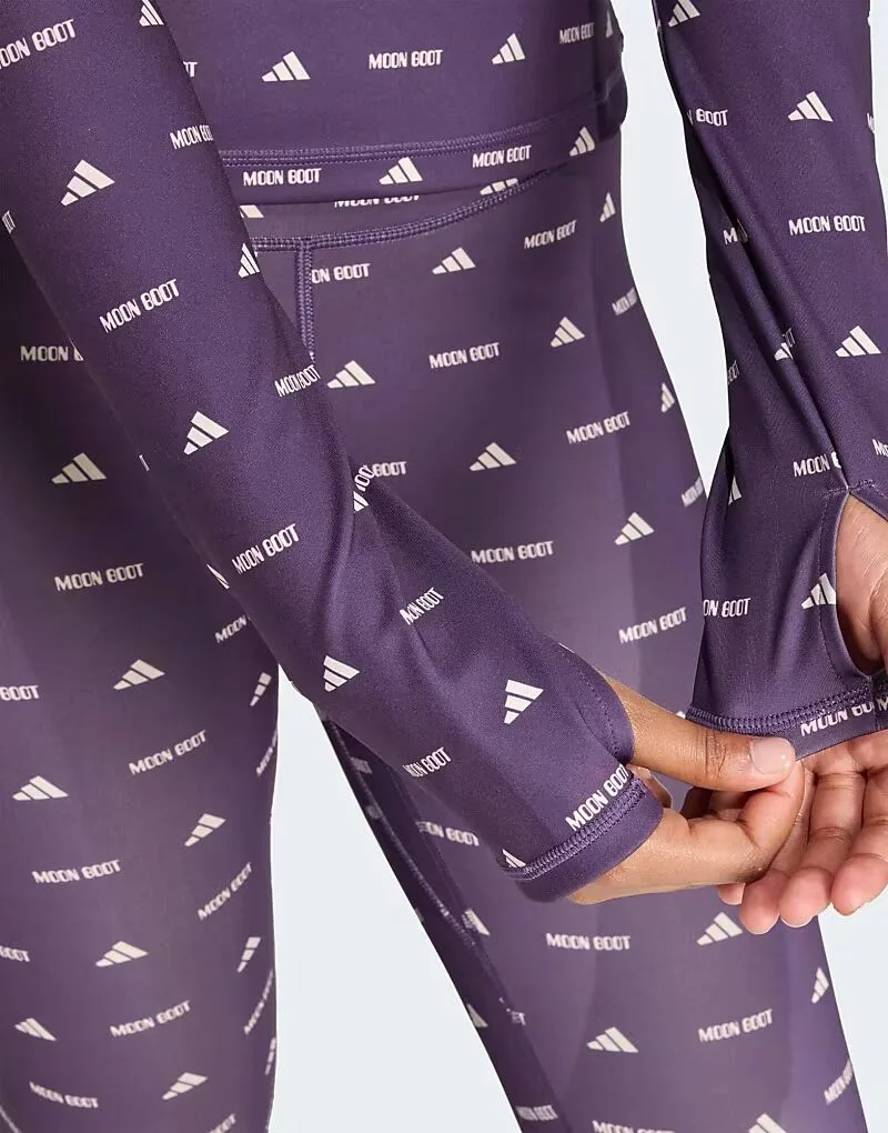 Adidas performance Adidas x moon boot tight top в цвете aurora plum — фото 2