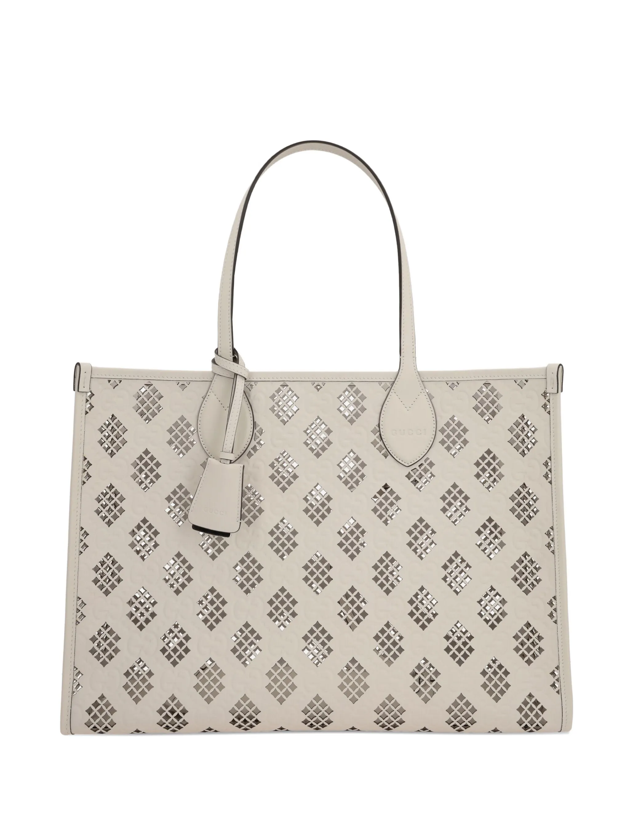 

Сумка-тоут с перфорацией Gucci, белый