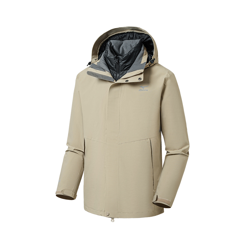 

Термостойкая абразивостойкая дышащая холодостойкая водонепроницаемая ветровка Unisex Mizuno, хаки