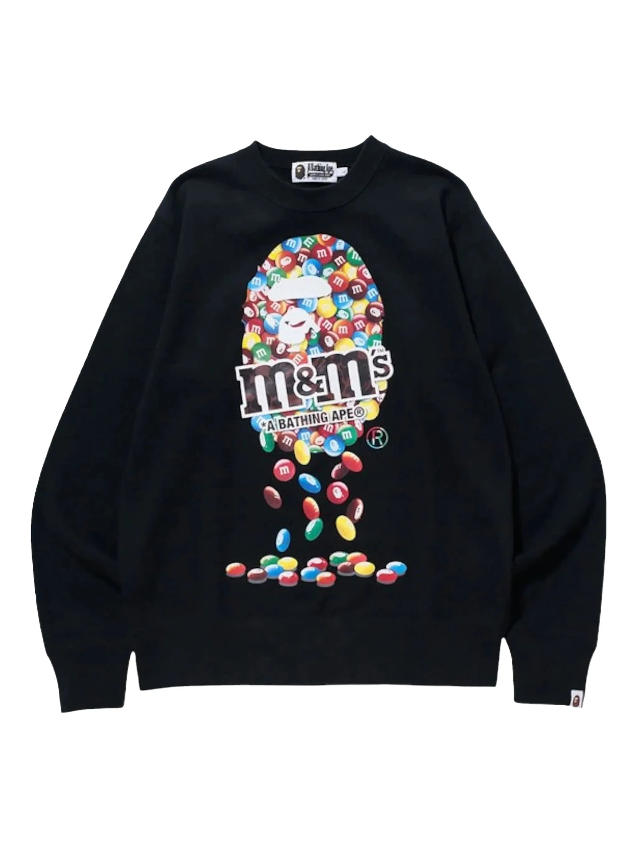 

Толстовка из коллаборации с M&Ms A Bathing Ape, черный