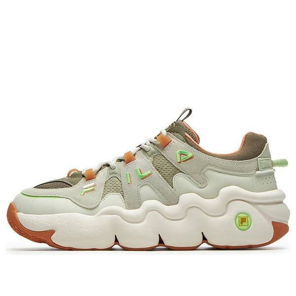 

Кроссовки barricade low sneakers 'green white orange' Fila, зеленый