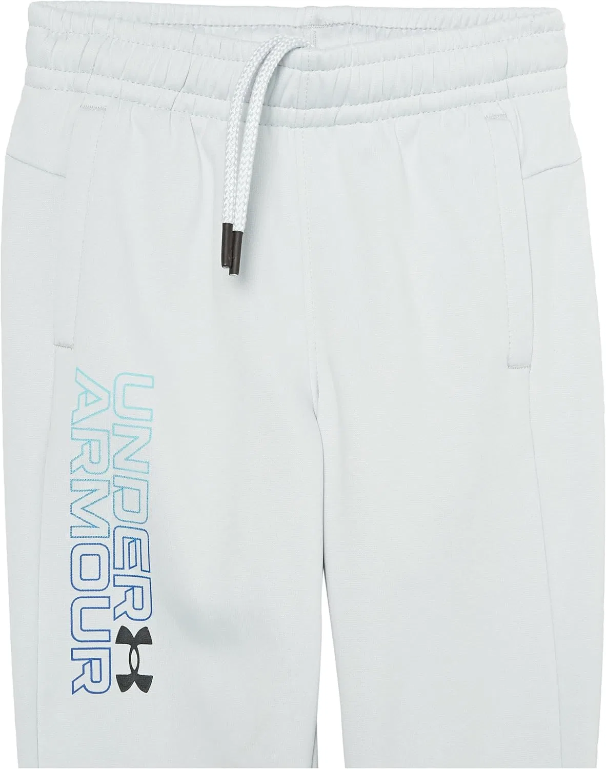Детские спортивные брюки Under Armour из флиса с графическим принтом Armour, (014) Halo Gray//Black — фото 2