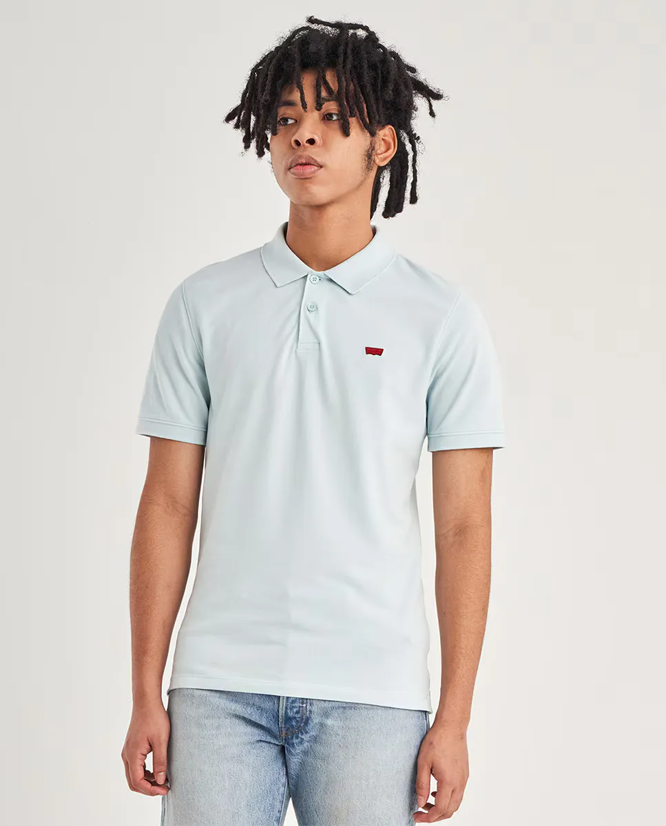 

Синяя мужская рубашка поло с коротким рукавом Levi's, синий