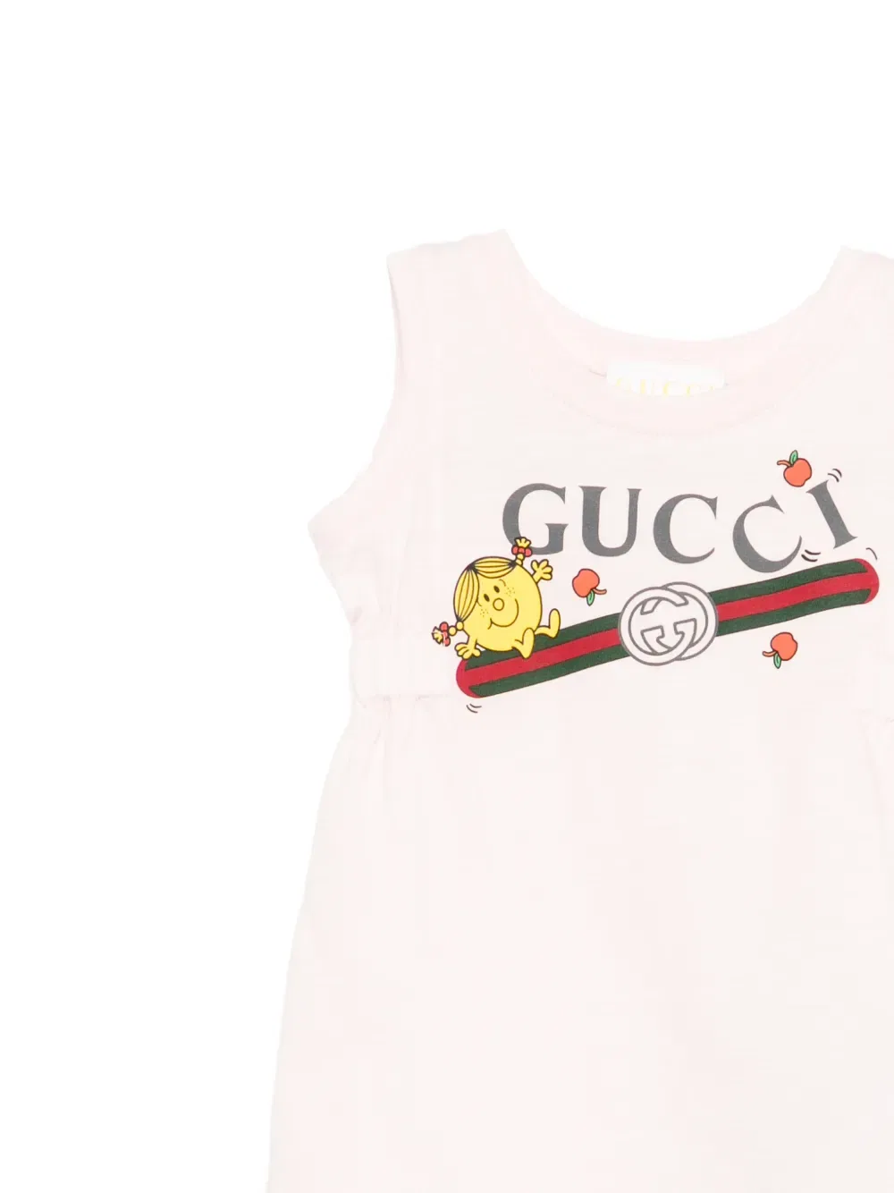 Комплект детской одежды с мультяшным принтом Gucci Kids, розовый — фото 2