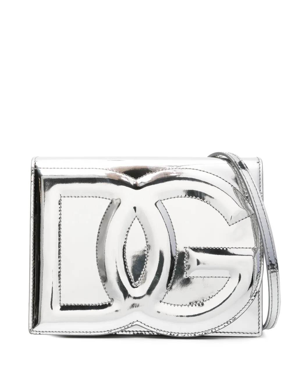 

Сумка через плечо с логотипом DG DOLCE & GABBANA, серебяный