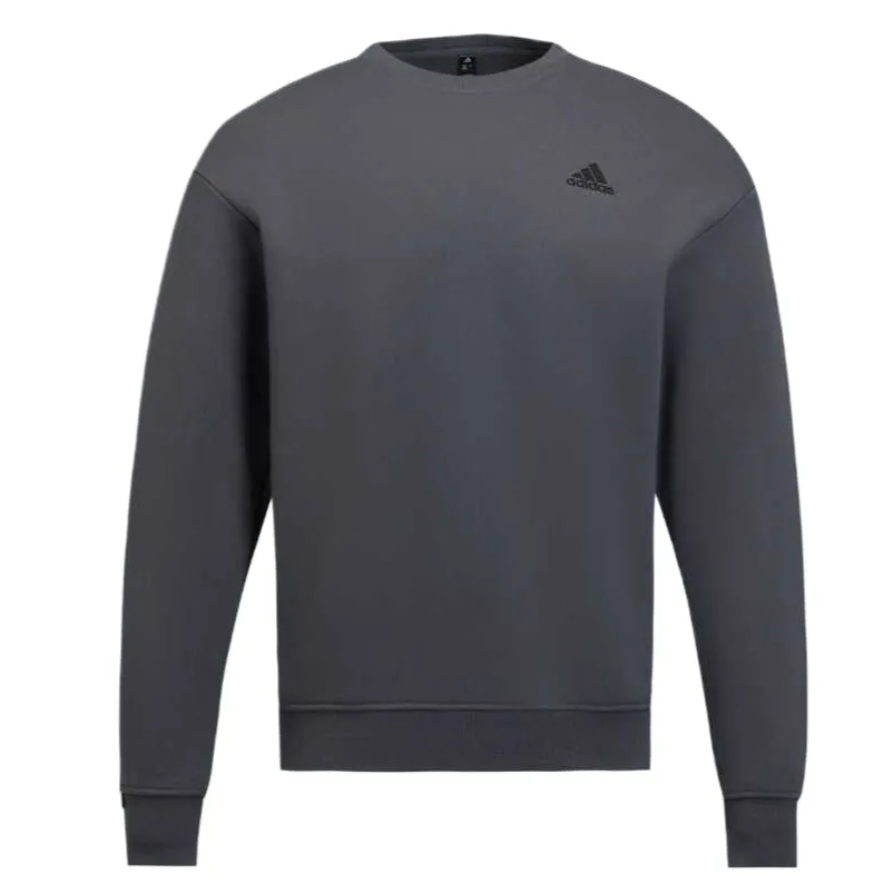 Adidas Свитшот мужской темно-серый с круглым вырезом