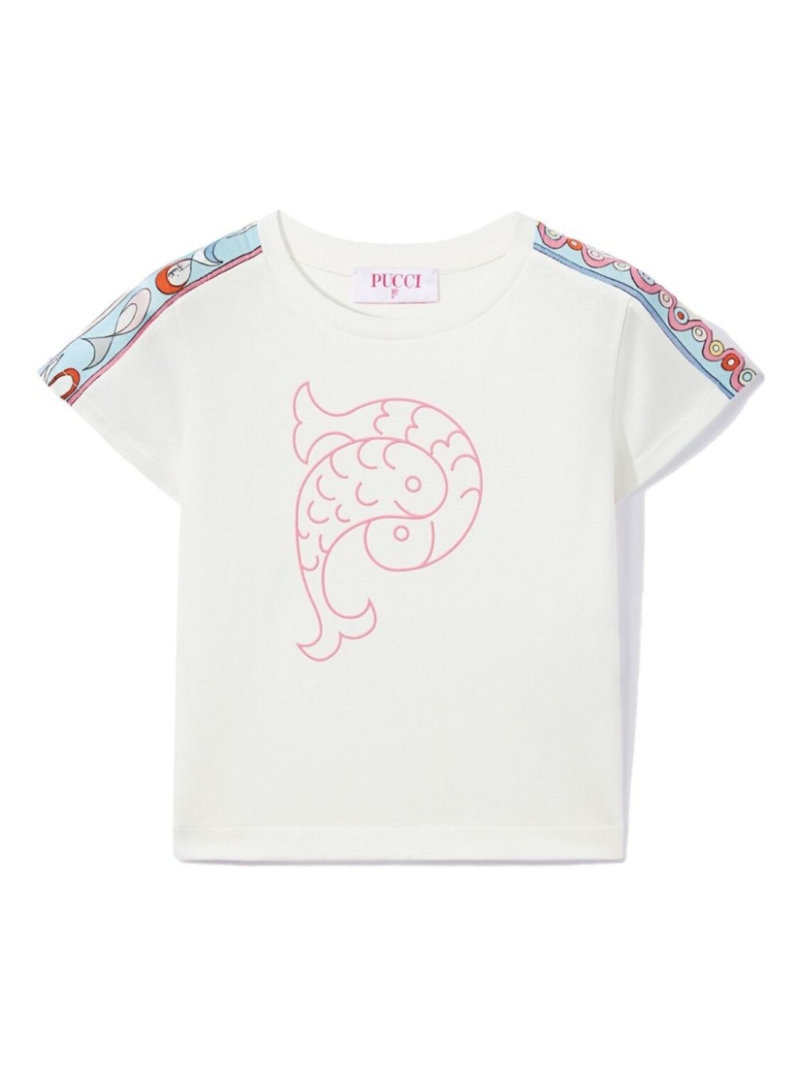 

PUCCI Junior футболка из хлопка с логотипом, белый