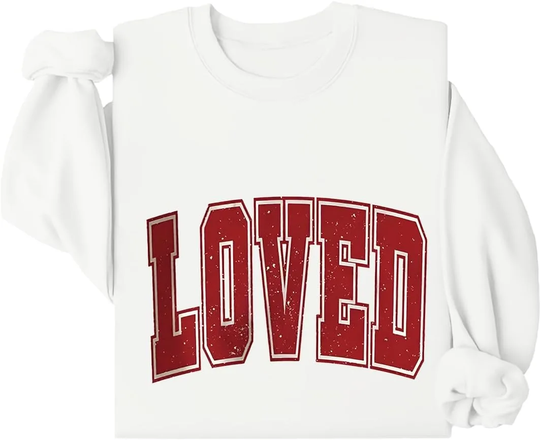 

Любимое письмо винтажный принт свитшот с круглым вырезом